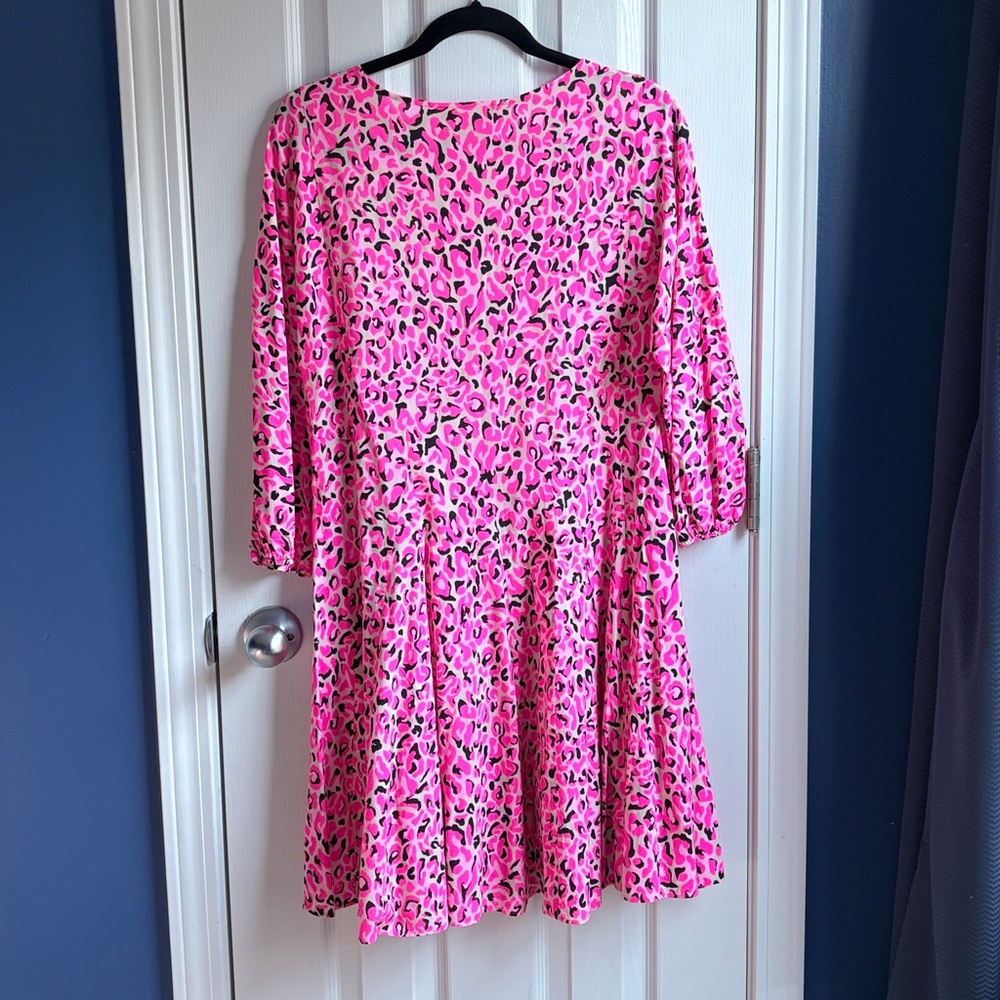 LIKE NEW Lilly Pulitzer XS Cynthia Swing Dress in Pink Topaz My Favorite Spot - Picture 9 of 14